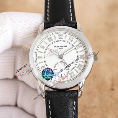 TW Factory Clone Patek Philippe Travel Time White Dial Stainless Steel Watch